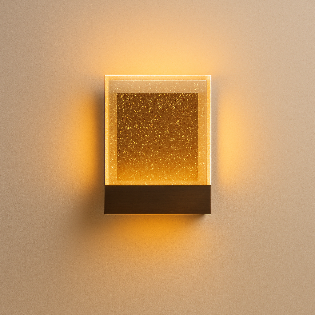 Modern Wall Sconce Lighting with Textured Glass | Stylish Wall Lights for Ambient Illumination 0