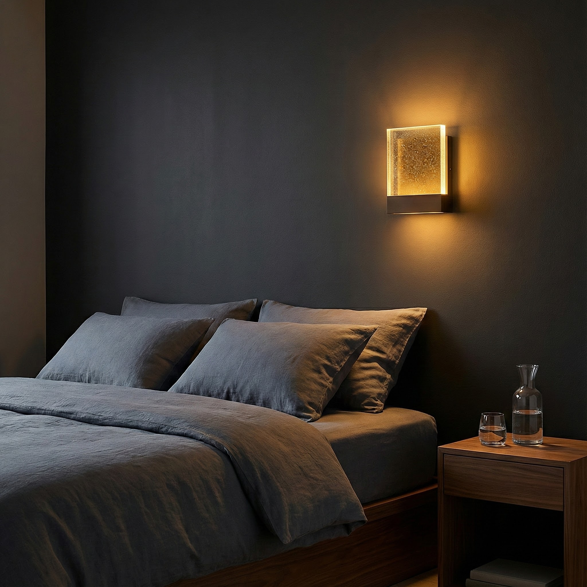 Modern Wall Sconce Lighting with Textured Glass | Stylish Wall Lights for Ambient Illumination 2