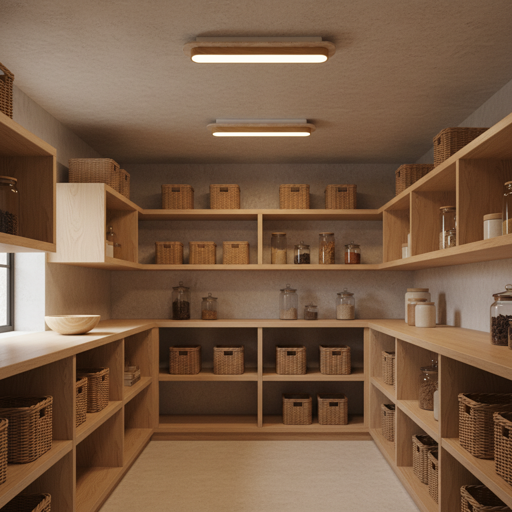 Natural Stone Flush Mount Ceiling Light with Wood Finish | Elegant Illumination for Cozy Spaces 3