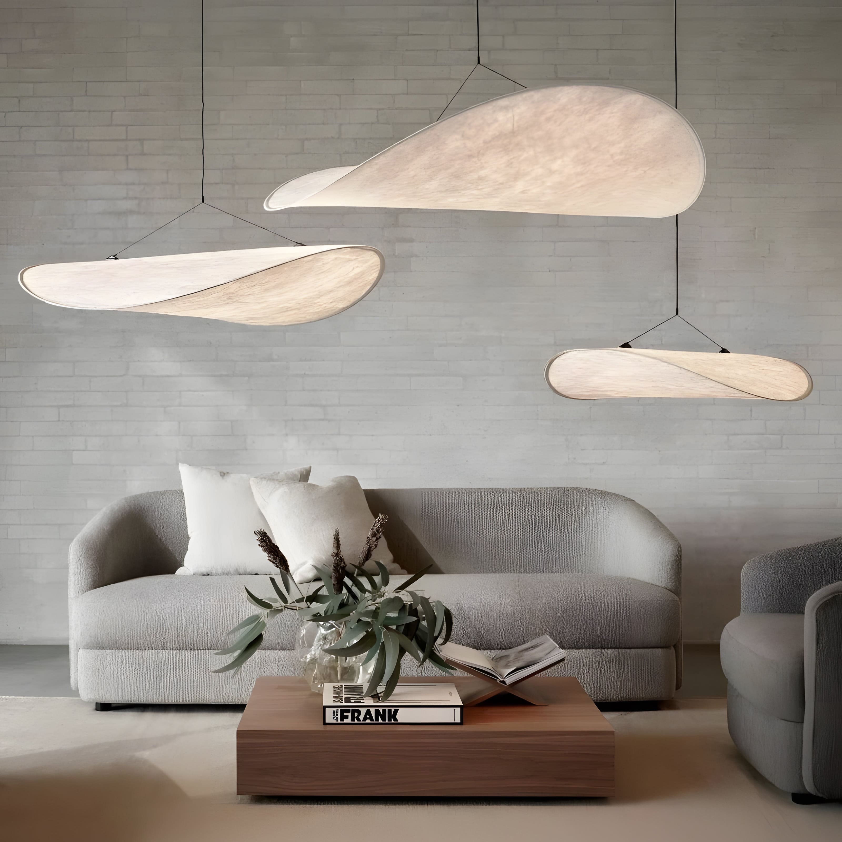 NimbusGlow | Modern Pendant Light with Soft Curves | Ambient Illumination for Serene Spaces 2