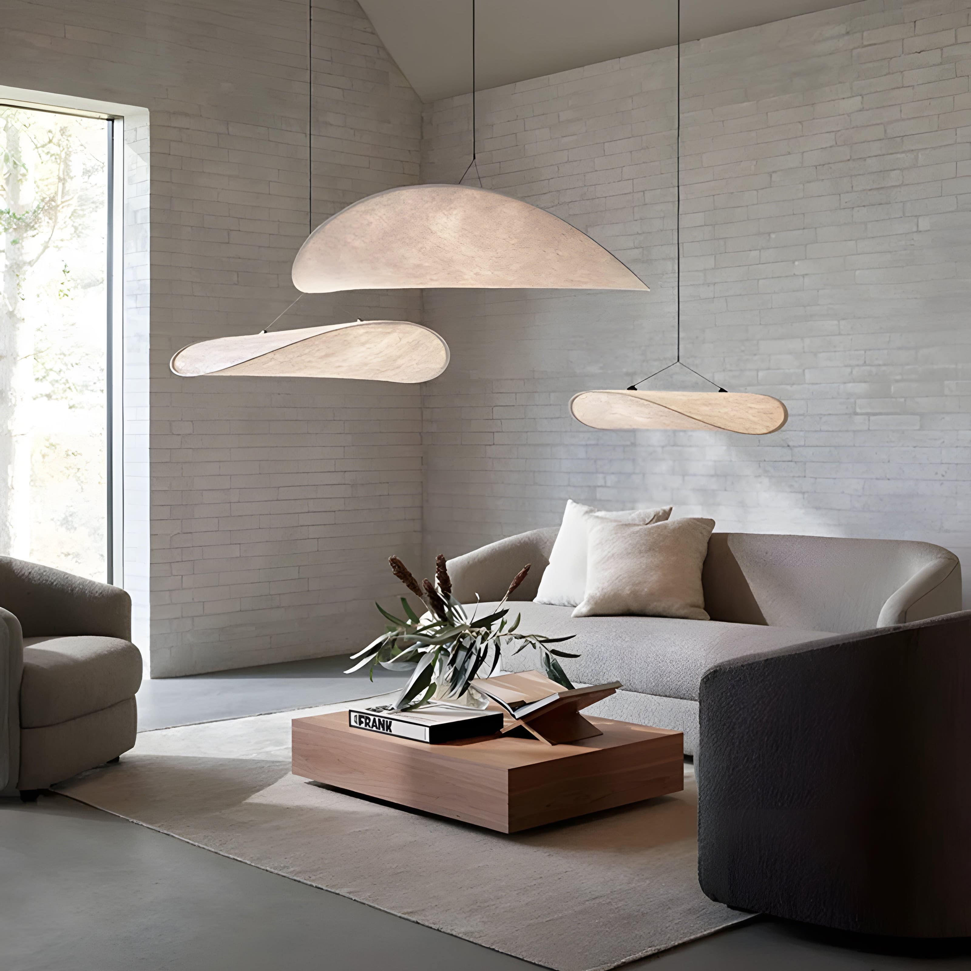 NimbusGlow | Modern Pendant Light with Soft Curves | Ambient Illumination for Serene Spaces 3