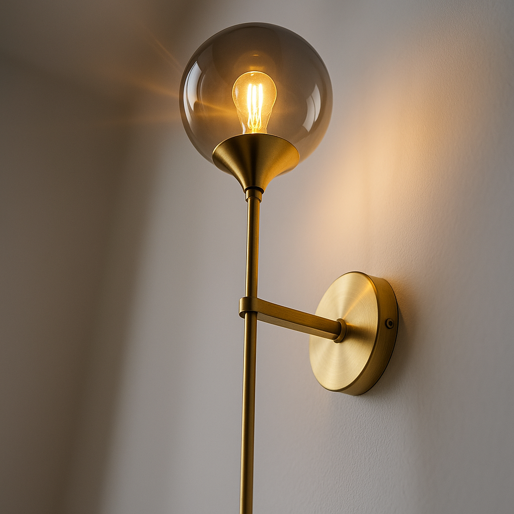 Nordic | Wall Sconce Lighting with Softly Rounded Glass Orb | Minimalist Design for Calming Interiors 2