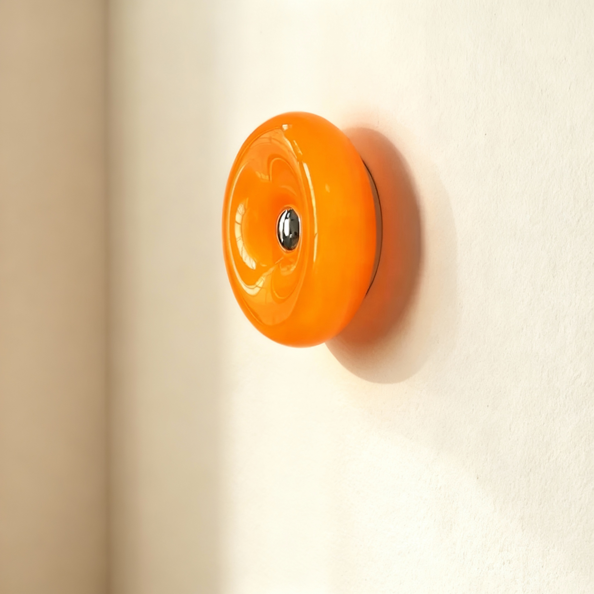 Retro Chic | Wall Sconce Lighting with Glossy Glass Finish | Stylish Illumination for Warm Ambiance 0