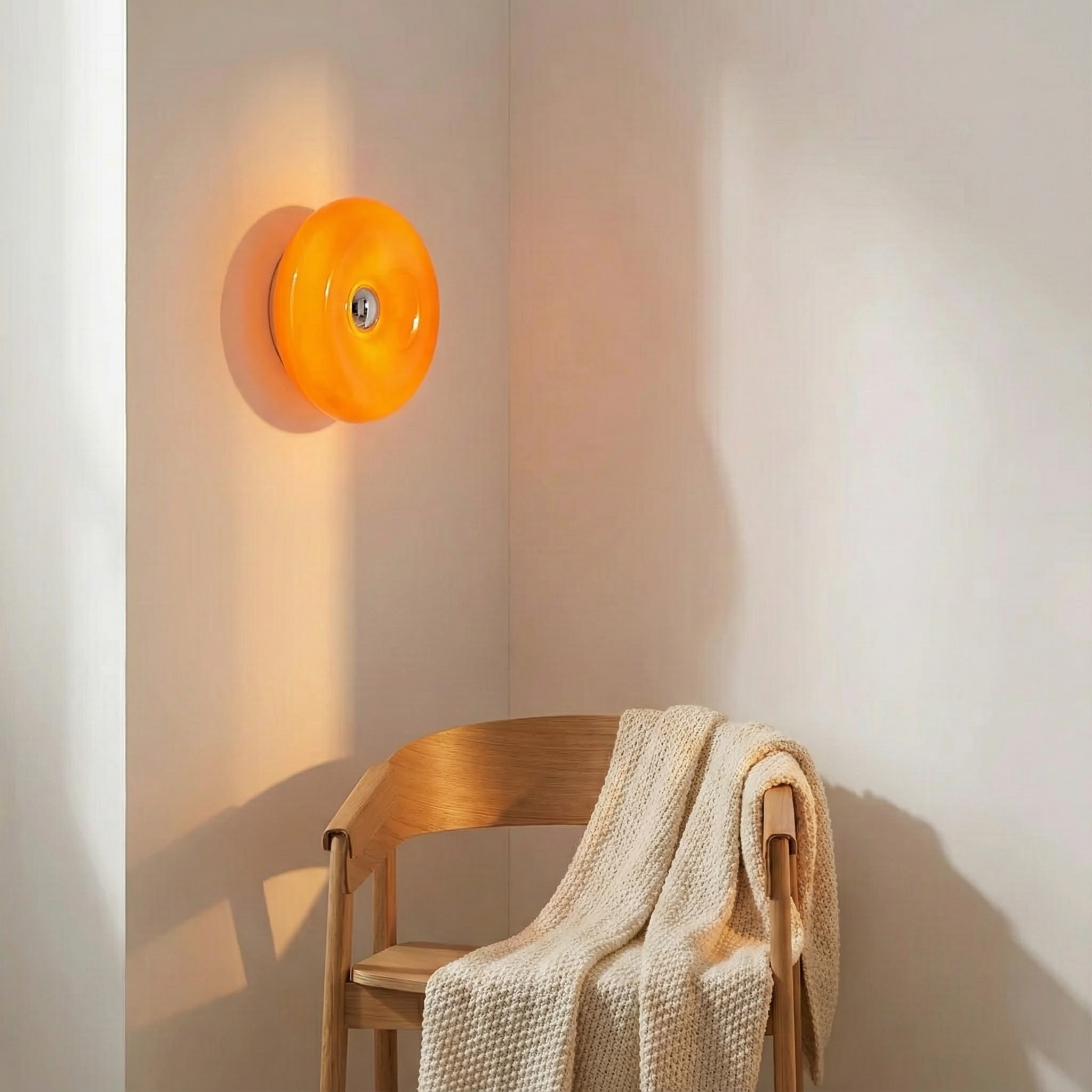 Retro Chic | Wall Sconce Lighting with Glossy Glass Finish | Stylish Illumination for Warm Ambiance 3