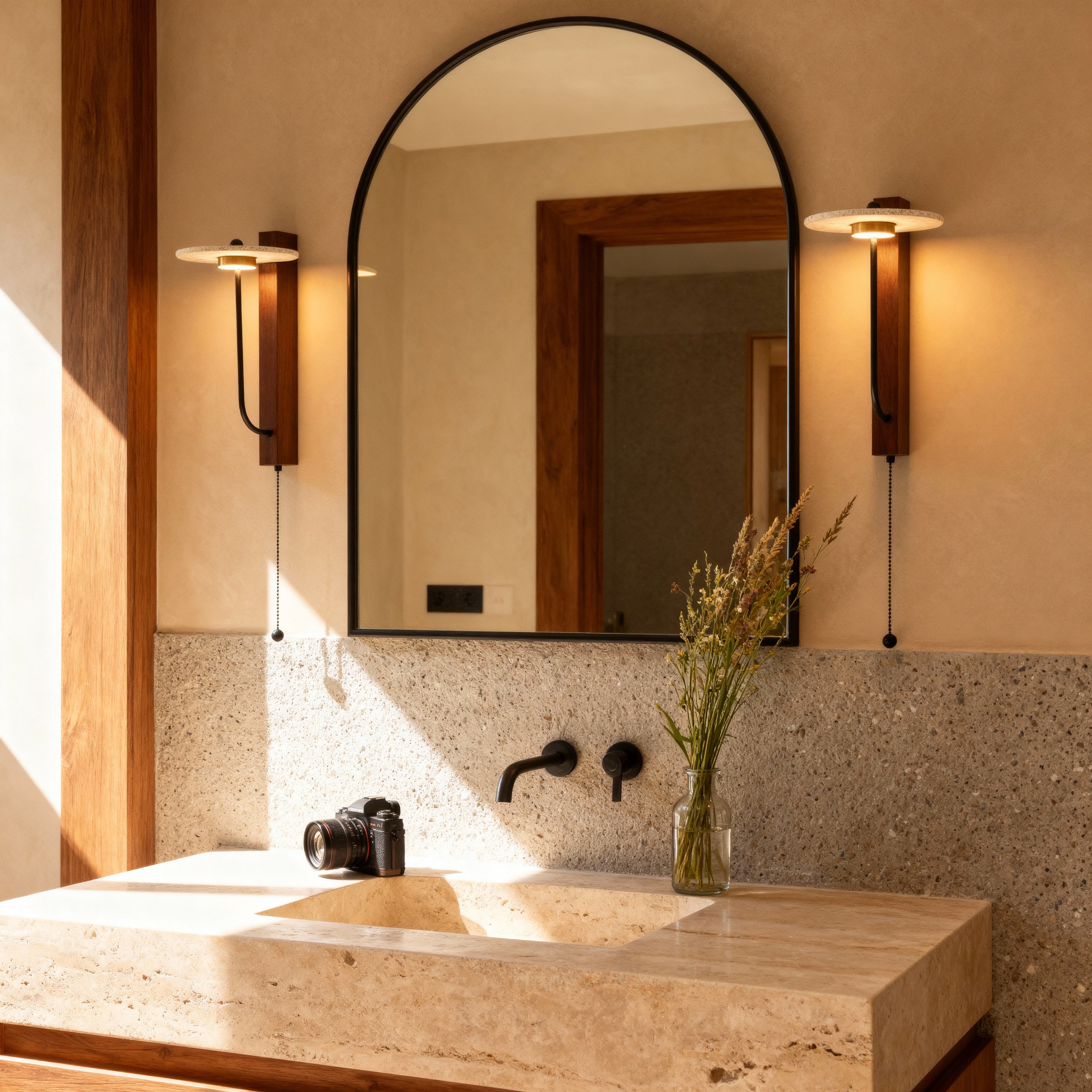 RuvoStone | Wall Sconce Lighting with Natural Materials for Cozy Ambiance 4